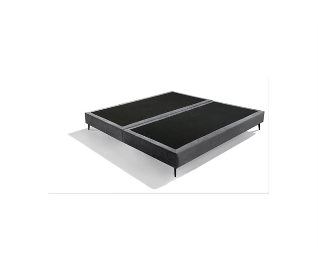 Base LOUVRE tecido SOMNALIS PREMIUM Cinza