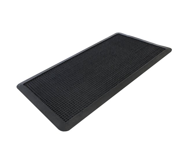  Acomoda Textil - Tapete de borracha antiderrapante para entradas. Espigões 35x60 Preto