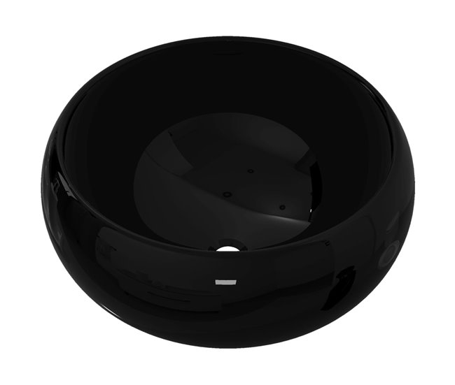 Lavatório - Lavabo - Pia de banheiro redondo Preto
