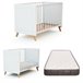 Berço Sakura convertível em cama e com colchão Morfeo Branco