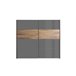 Roupeiro INFINITO portas deslizantes 250x220cm cinza Cinza