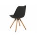 Beliani Silla de comedor DAKOTA Preto
