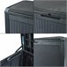 Arca de exterior Atella 380 L com almofada Preto