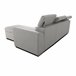 Chaise longue reversível com 3 lugares e cama GUSTO cinzento Cinza