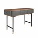 Mesa de consola retangular, madeira e aço 7171 Cinza Escuro