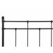Beliani Cama com estrado Metal LYNX 141x209 Preto