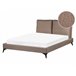Beliani Cama Bouclé MELLE 155x240 Castanho