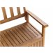 Beliani Banco Madera de acacia SOVANA 160x60 Vermelho