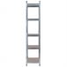 Pack 2 Prateleiras Modulares com 5 Prateleiras Ajustáveis ​​Thinia Home Prata