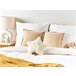 Beliani Almofada decorativa STARFRUIT Branco/ Bege