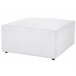Beliani Chaise longue Bombazine LEMVIG Branco/ Bege