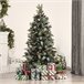 Árvore de Natal PVC, PE, Aço HOMCOM, casa - natal Verde