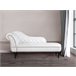 Beliani Chaise longue versão à esquerda Pele sintética NIMES Branco
