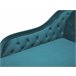 Beliani Chaise longue versão à direita Veludo NIMES Azul/ Verde