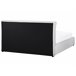 Beliani Cama com armazenamento Veludo BAJONNA 184x235 Branco/ Bege