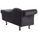 Beliani Chaise longue versão à esquerda Veludo LATTES Preto