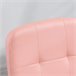 Cadeira de Escritório PVC, Espuma, Aço e Placa Multicamadas Rosa