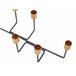Beliani Candelabro BANGKA Preto