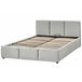 Beliani Cama com armazenamento Veludo BOUSSE 171x219 Bege