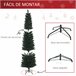 Árvore de Natal Artificial PVC, Metal HOMCOM, casa - natal Verde