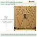 Armário de Jardim Madeira de Abeto Outsunny 75 Castanho