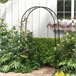 Arco para Jardim Aço Outsunny Preto