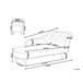 Beliani Chaise longue versão à direita Pele sintética NIMES Branco