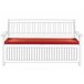 Beliani Almofada de assento para exterior SOVANA 148x45 Vermelho