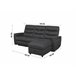 Chaise loungue relax elétrico FAMILY Antracite
