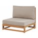 Beliani Conjunto lounge Madeira de acácia com certificado FSC® TIMOR Cinza Escuro