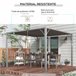 Pérgola de Exterior alumínio, aço, poliéster Outsunny Cinza