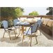 Beliani Mesa de jardim RIFREDDO 70x70 Azul Marino
