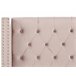 Beliani Cama Terciopelo LUBBON 189x215 Cinza