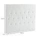 Cabeceira para Cama MDF, Linho e Espuma HOMCOM, casa - quarto Branco