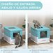 Caixa de Areia para Gatos PP PawHut Azul