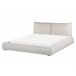 Beliani Cama de água Bombazine VINAY 176x233 Bege