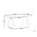 Beliani Mesa de jantar LENISTER 90x150 Branco