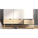Roupeiro DELTA portas batentes e 3 gavetas 147x200cm branco Branco