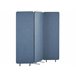 Beliani Biombo dobrável STANDI 184x30 Azul