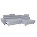 Sofá de canto com cama WESLEY Cinza