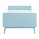 Beliani Cama com estrado Pinho BONNAC 95x210 Azul Claro
