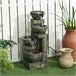 Fonte de Água em Cascata Resina Outsunny Multicor