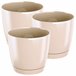 3x jogo redondo de plástico coubi redondo P Creme