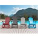 Beliani Cadeira de baloiço ADIRONDACK Azul