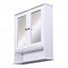 Armário de parede MDF espelho de vidro kleankin 56 Branco