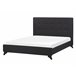 Beliani Cama com estrado Poliéster AMBASSADOR 152x216 Preto