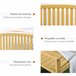 Banco de Exterior Madeira de Abeto Outsunny 143x51 Laranja