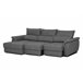 Chaise longue BENSON com cama Antracite