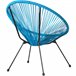 2 cadeiras de jardim Santana com mesa Azul