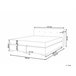 Beliani Cama continental Veludo CONSUL 171x212 Bege
